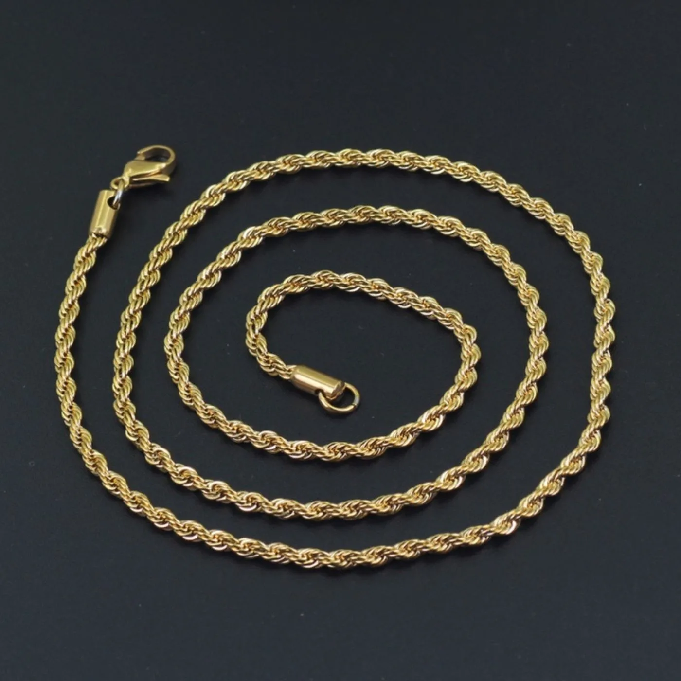 Gold Twisted Rope Chain