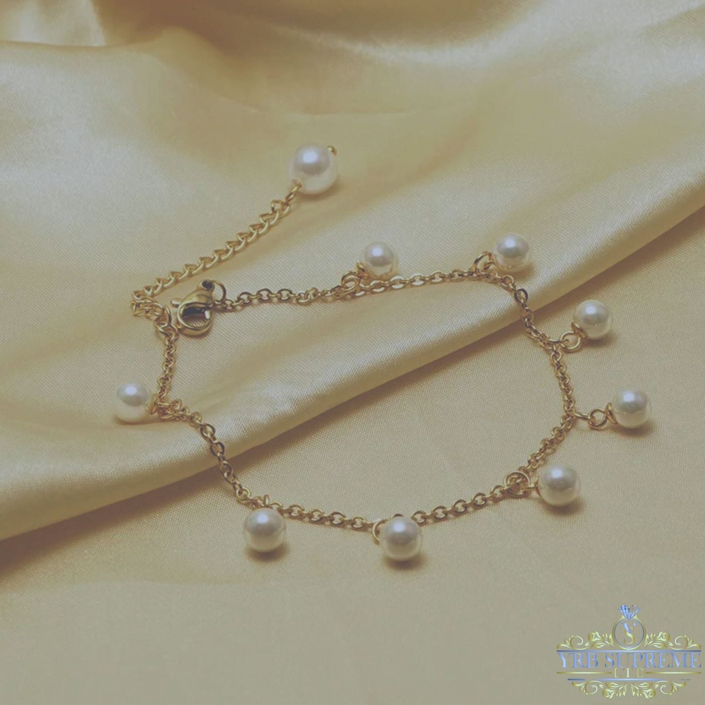 Pearl Drop Bracelet For Her Womens 18K Gold Plated Bracelet Gift Easter Gift Pearl Jewellery