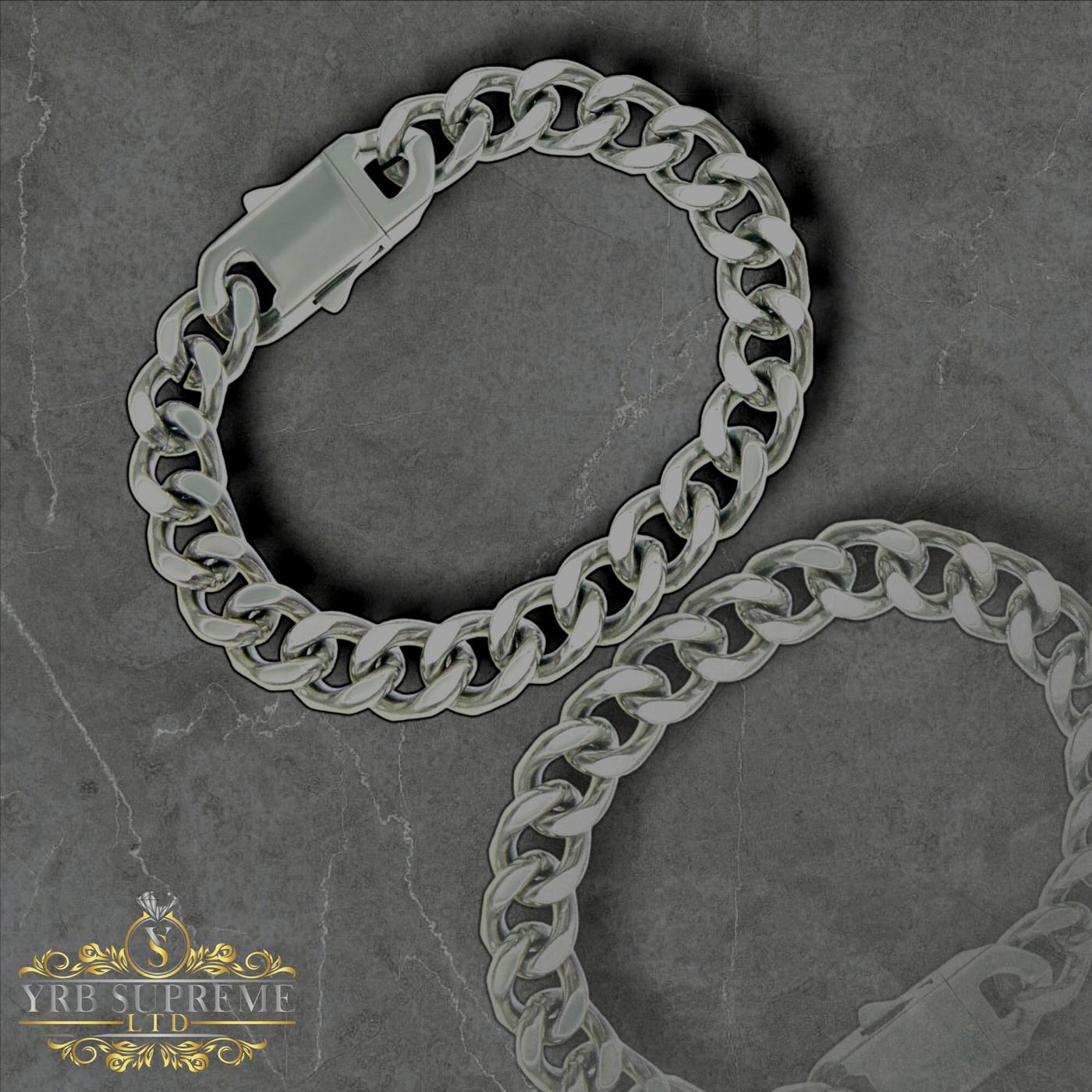 Silver Mens Bracelet Gift for Him Cuban Chain Bracelet Silver Jewellery Uk
