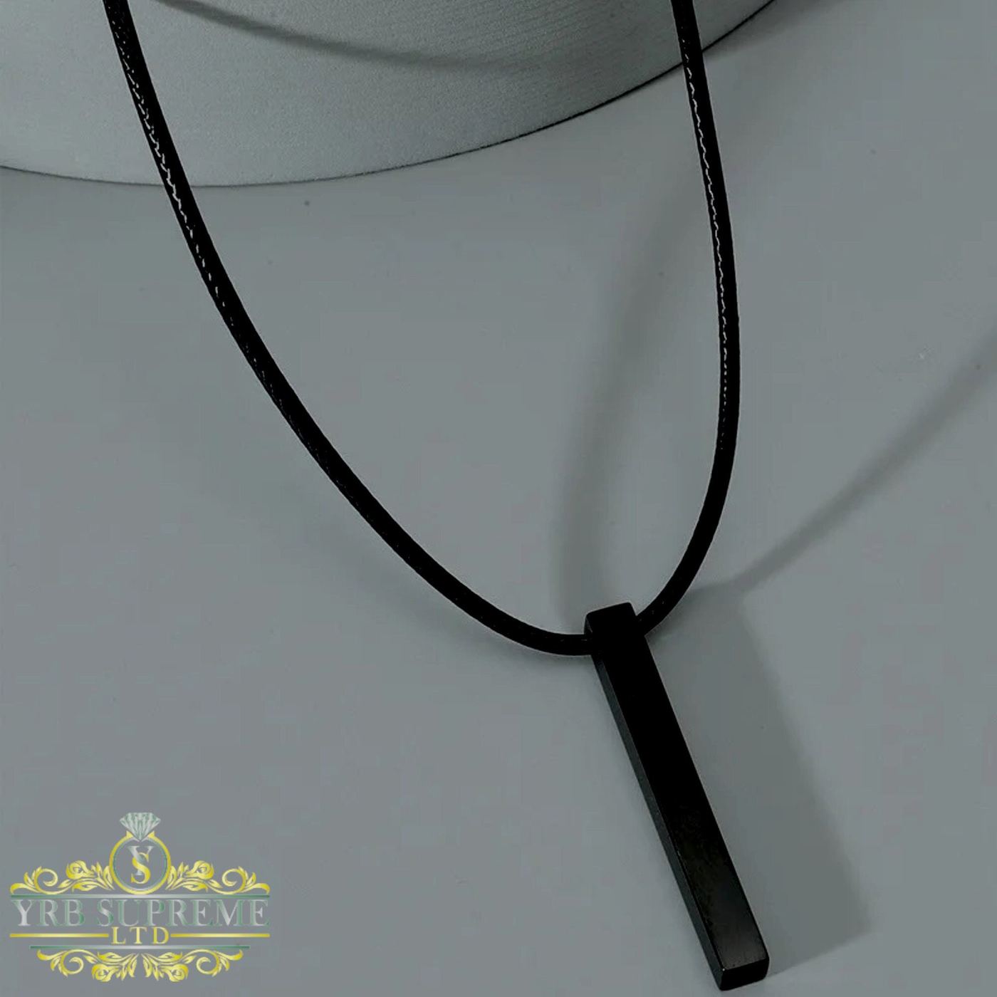 Simple Bar Pendant Mens Chain Stainless Steel Chain Titanium Mens Pendant Necklace Gift For Him