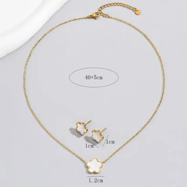 Gold Flower Jewellery Set — photo 3