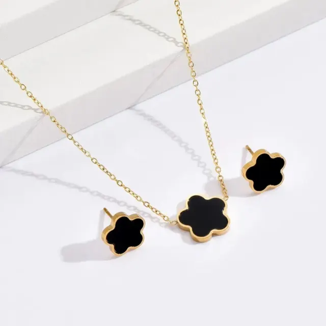 Gold Flower Jewellery Set — photo 4