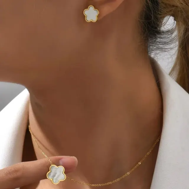 Gold Flower Jewellery Set — photo 5