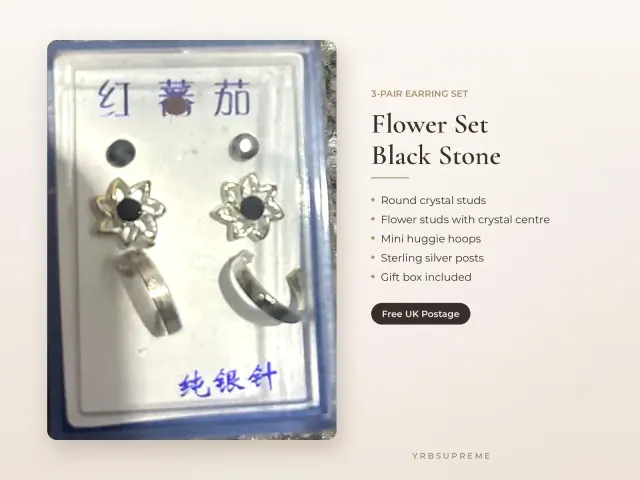 Flower Earring Set (3 Pairs) — photo 3