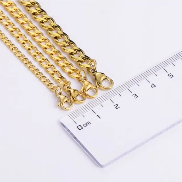 7mm Gold Flat Curb Chain — photo 3