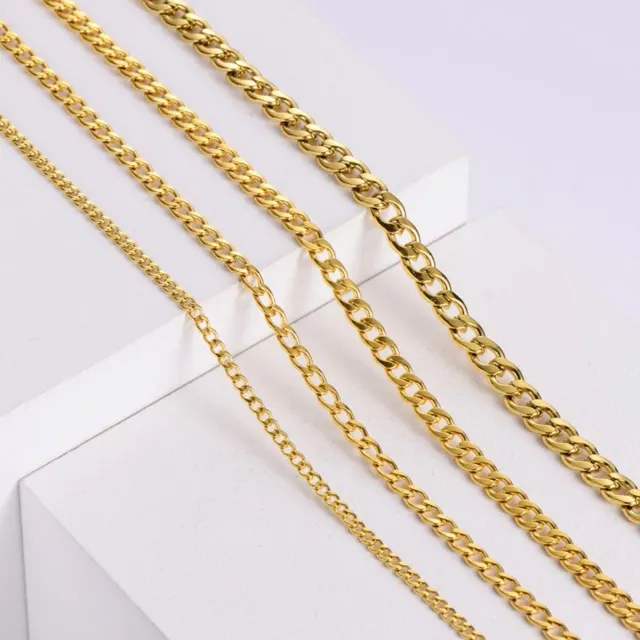 7mm Gold Flat Curb Chain — photo 5