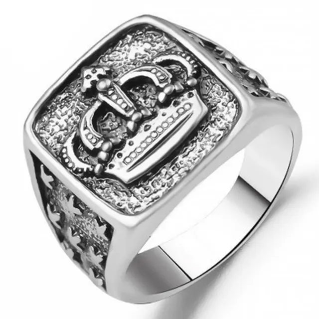 Silver Crown Signet Ring — photo 5