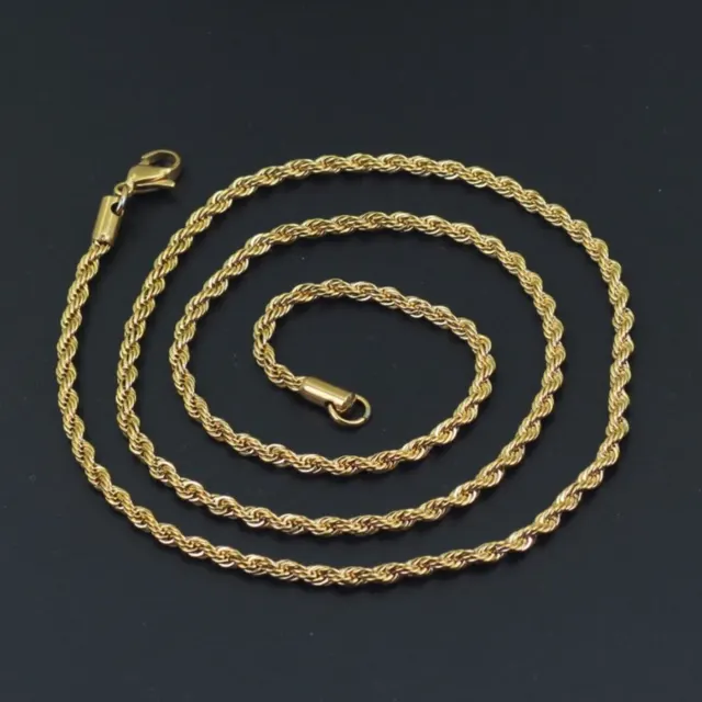 Gold Twisted Rope Chain