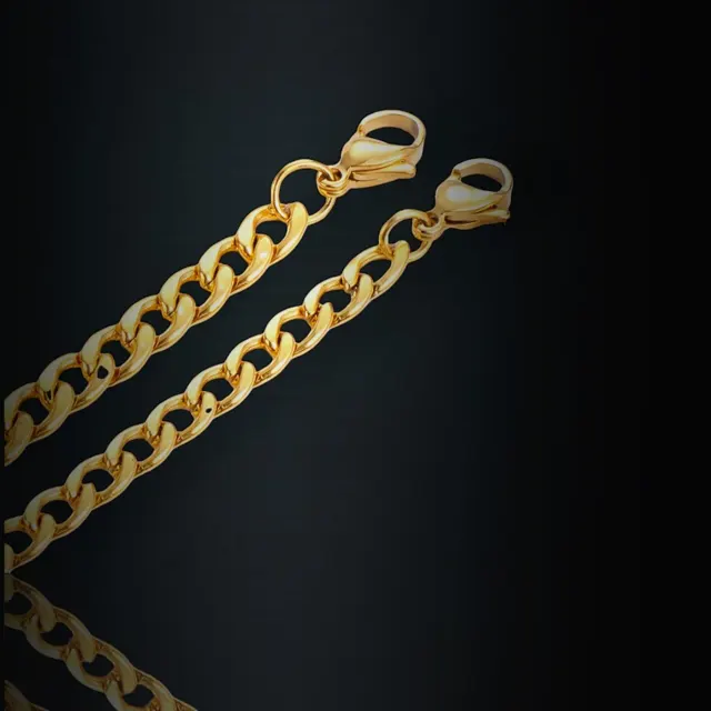 Gold Cuban Chain — photo 4