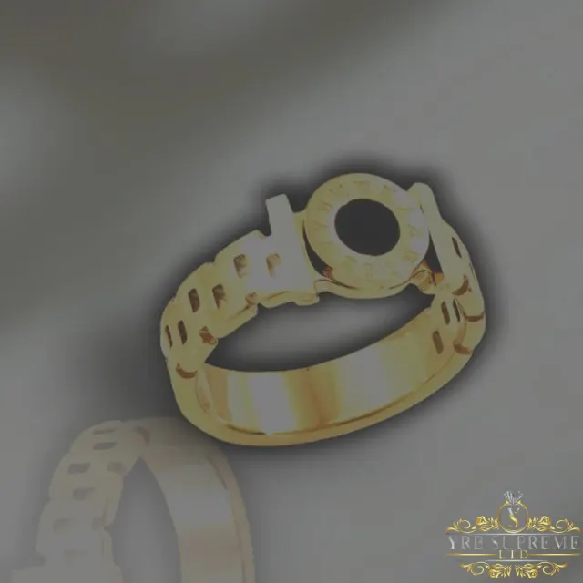 Gold Roman Numeral Ring — photo 5