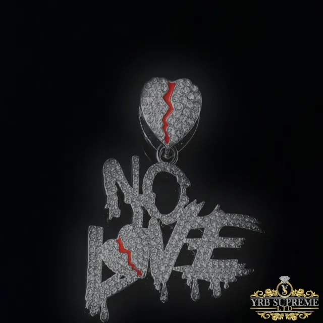 Iced Out No Love Pendant — photo 4