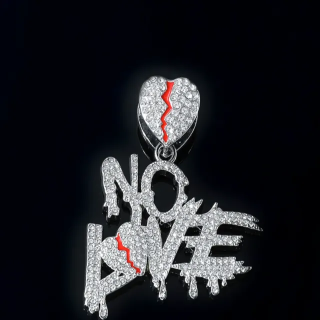 Iced Out No Love Pendant — photo 5