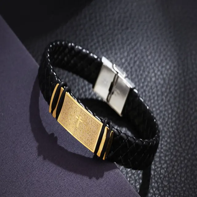 Cross Engraved Bracelet — photo 3