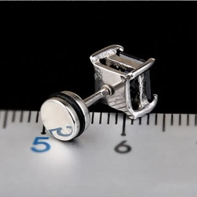 Square Zircon Stud Earrings — photo 4