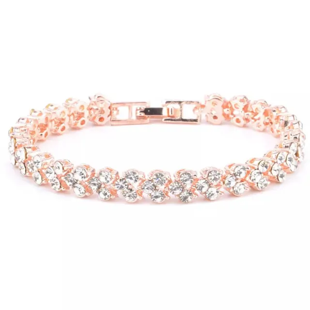 Rose Gold Crystal Bracelet — photo 3