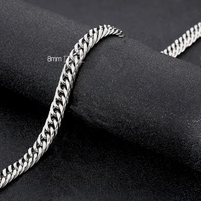 8mm Silver Curb Chain — photo 5